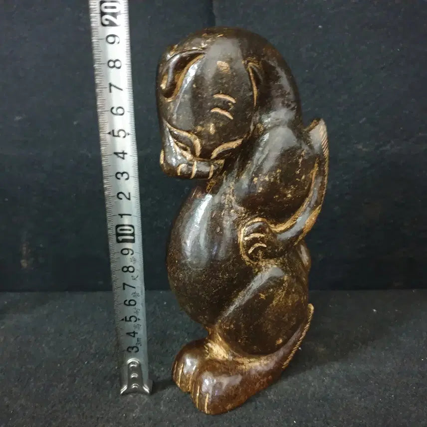 [BUNJANG] Antique Celadon Tiger Head Statue / (수원만물)출토 고급 고옥 호랑이상