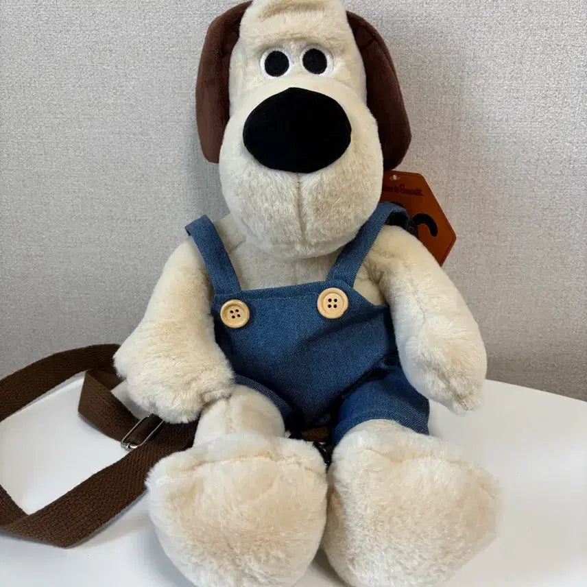 [BUNJANG] Wallace &amp; Gromit Gromit Plush Bag / 윌레스와 그로밋 그로밋 인형 가방