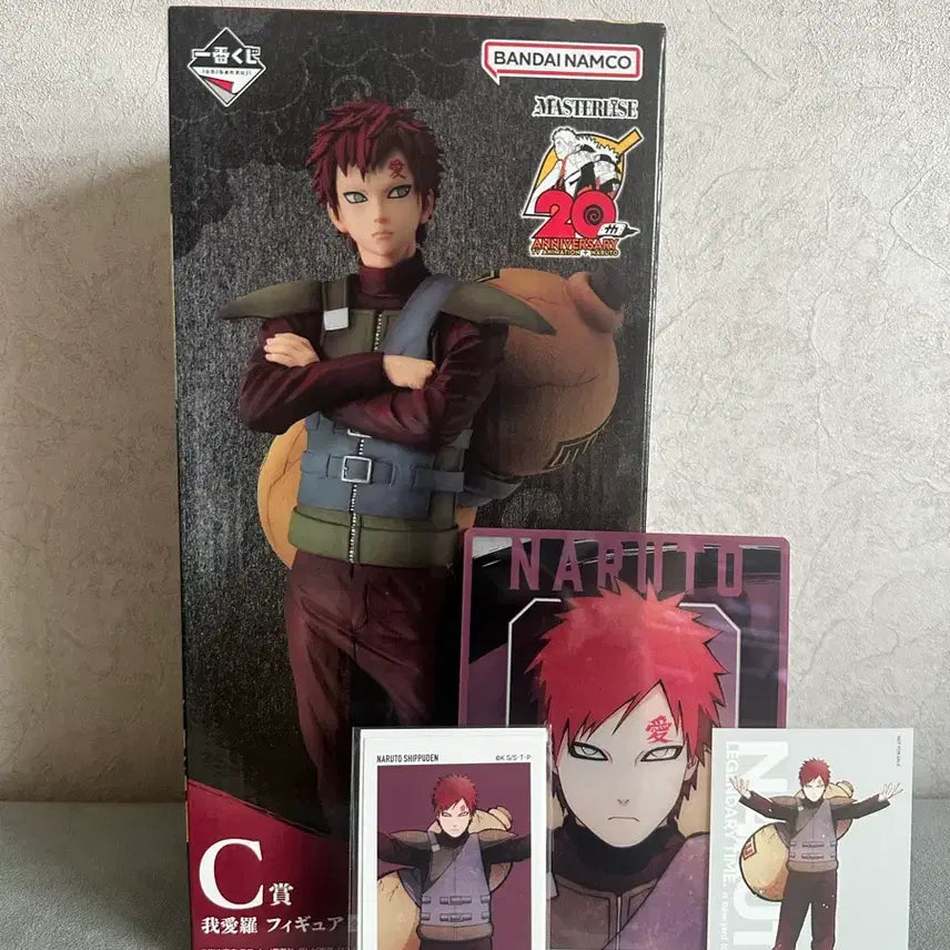 [BUNJANG] Naruto Ichiban Kuji Prize C Gaara &amp; Goods Bundle (Sealed) / (미개봉) 나루토 제일복권 C상 가아라+굿즈3