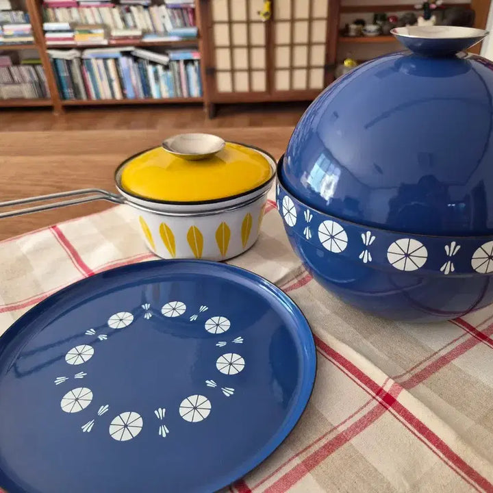 [BUNJANG] Cathrineholm Viking Pattern Fondue Pot / 캐서린 홀름 퐁듀팟