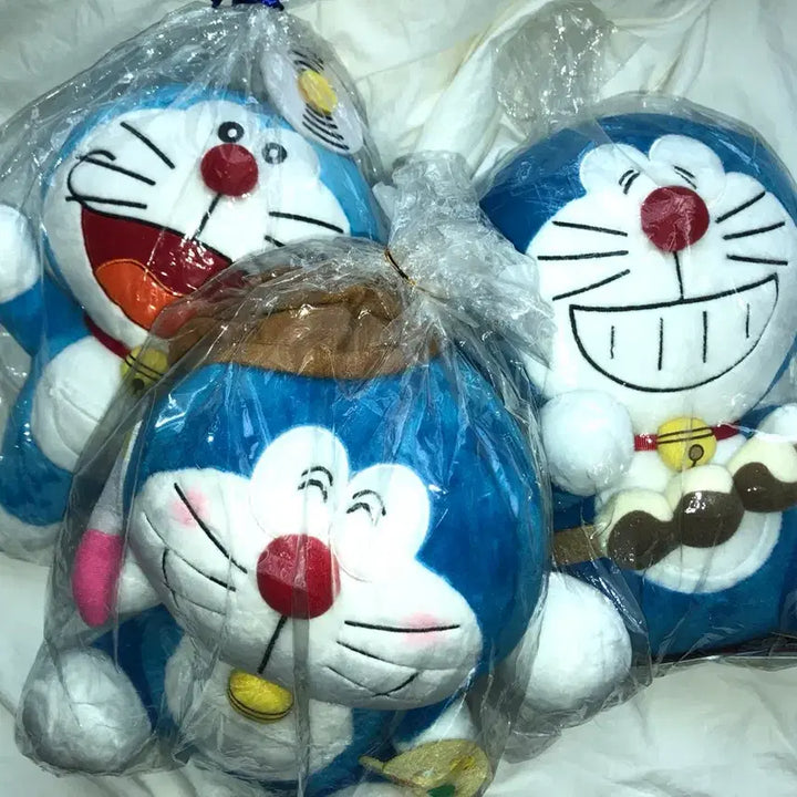 [BUNJANG] Classic Doraemon Plush Toy Set (3 Pieces, 15cm) / 고전 도라에몽 인형 15cm 봉제인형 3개 세트