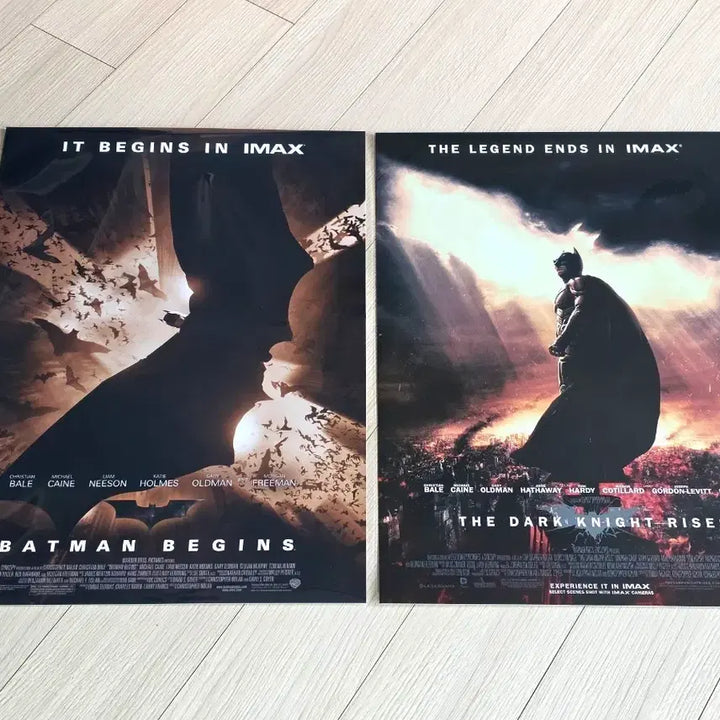 [BUNJANG] Christopher Nolan Batman The Dark Knight IMAX Exclusive Poster Set (A3) / [2종일괄-초희귀한정판]영화 크리스토퍼놀란 감독의 배트맨 다크나이트 아이맥스 기획전 포스터(A3)