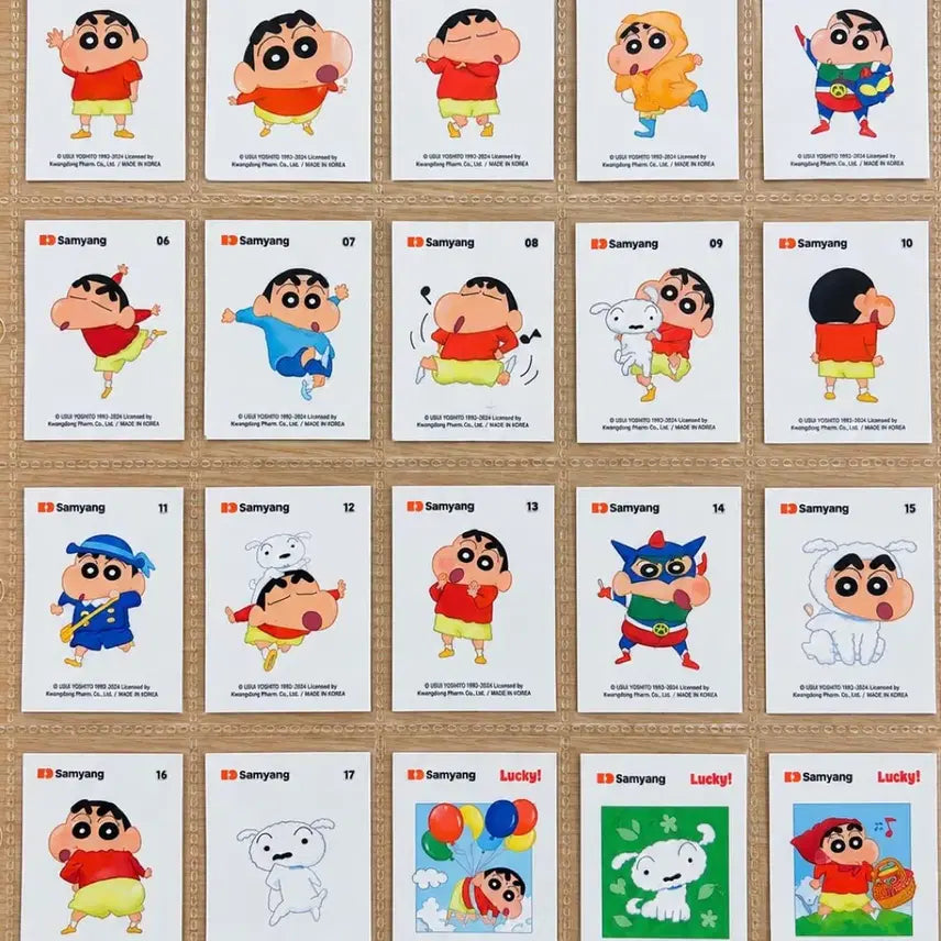 [BUNJANG] Samyang Jjanggu Picnic Sticker Set / 삼양짱구 피크닉 띠부씰 판매