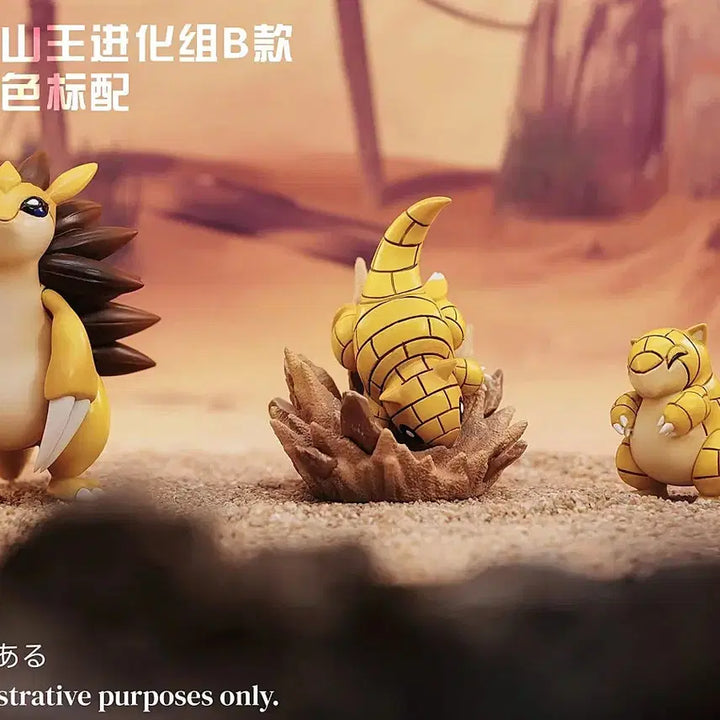 [BUNJANG] Scale World Pokémon Evolution Tree Diorama (Goji, Sandshrew) / 스케일월드 MD 고지 진화트리 디오라마  포켓몬 레진