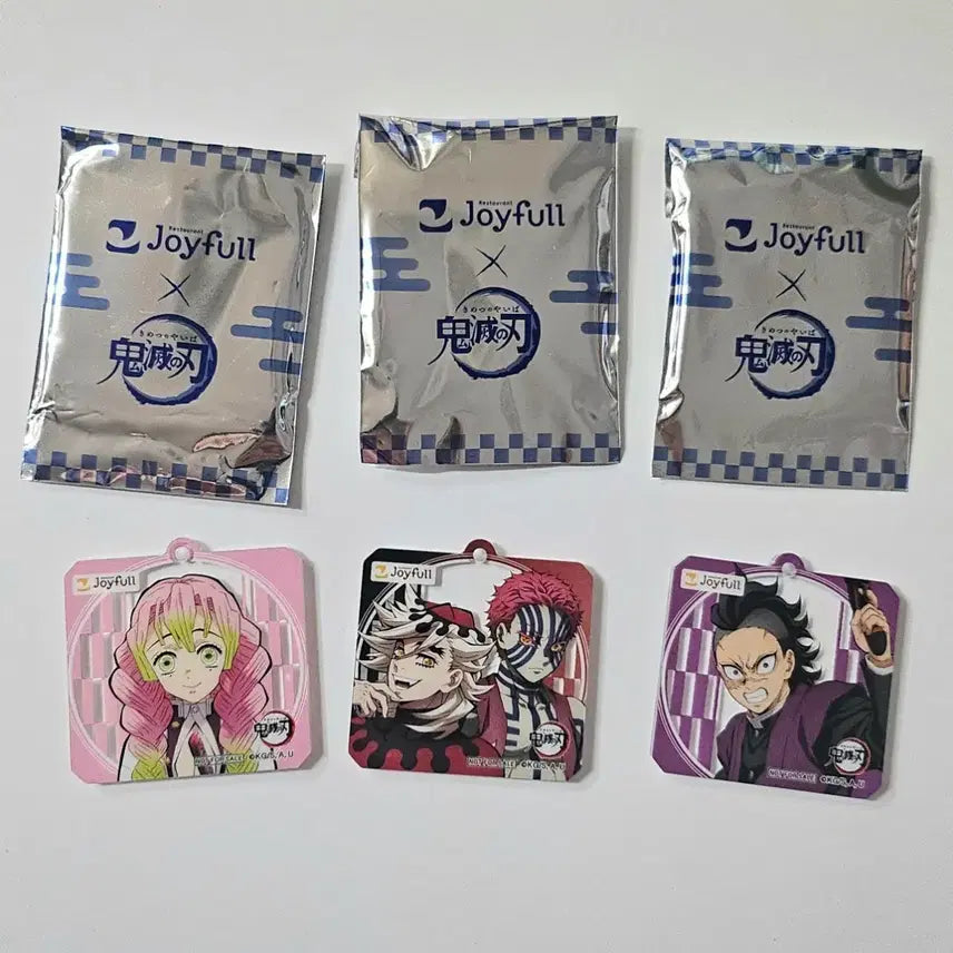 [BUNJANG] Joyful Demon Slayer Collaboration Acrylic Keyring Bundle Set / 조이풀 귀멸의 칼날 콜라보 키링 일괄