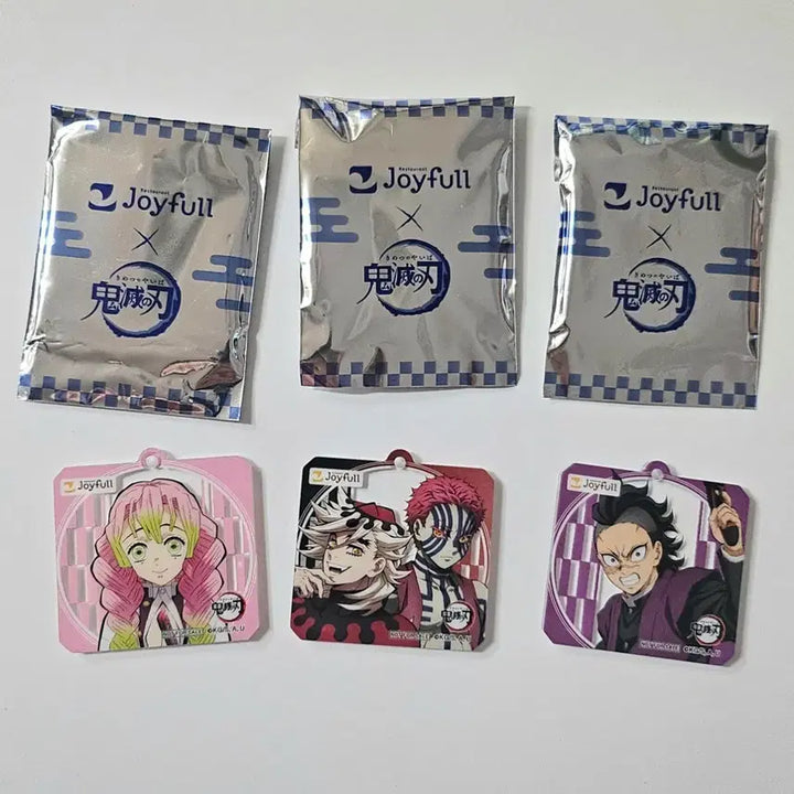[BUNJANG] Joyful Demon Slayer Collaboration Acrylic Keyring Bundle Set / 조이풀 귀멸의 칼날 콜라보 키링 일괄