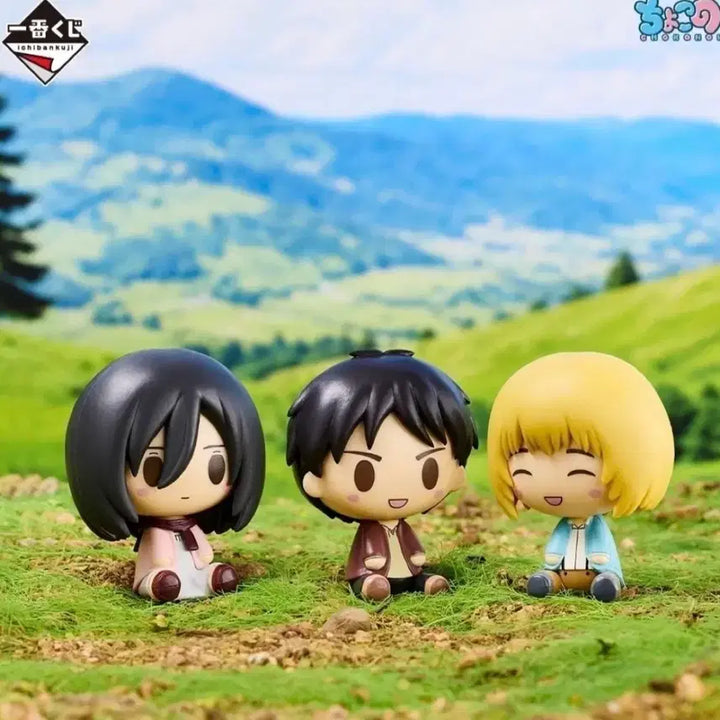 [BUNJANG] Attack on Titan Chokonokoselection and Result Figures - Eren, Mikasa, Armin - Set / (최저가)진격의 거인 초코노코 선택과 결과 b상 c상 d상 에렌 미카사 아르민 일괄