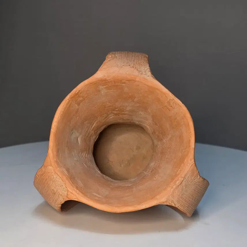 [BUNJANG] Neolithic Red Pottery Cup with Three Handles / 신석기 붉은토기잔