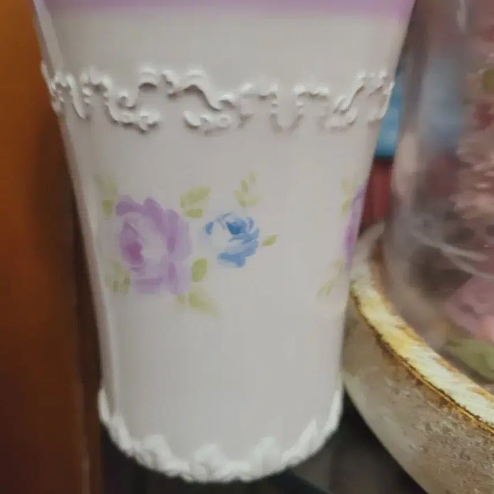 [BUNJANG] Vintage Floral Cup Lavender / 빈티지 플로랄컵 라벤더 수입