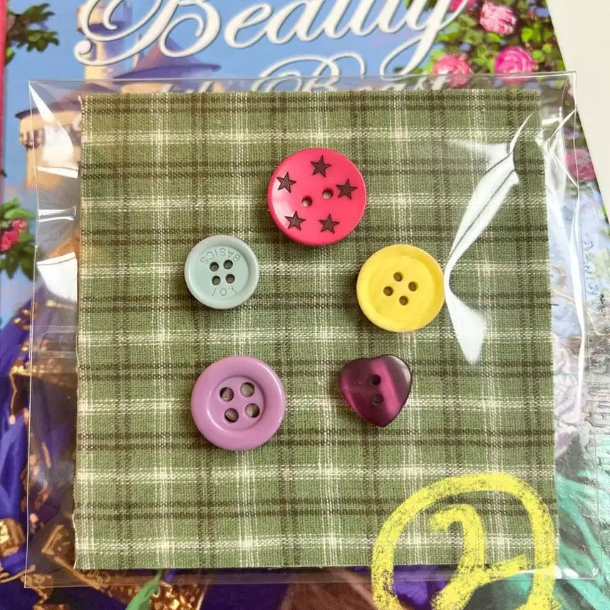 [BUNJANG] Handmade Button Magnet Set - 5 Assortments / 핸드메이드 단추마그넷세트 5종