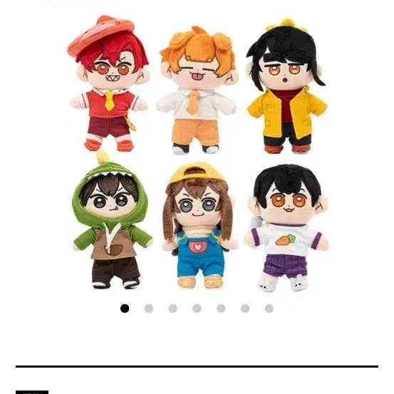 [BUNJANG] Pixelie Dolls ( 잠뜰, 공룡, 각별, 덕개, 수현, 라더) Bundle Set with Dinosaur Outfit / 픽셀리 잠뜰, 공룡,각별,덕개, 수현,라더 인형 일괄 판매+공룡 의상