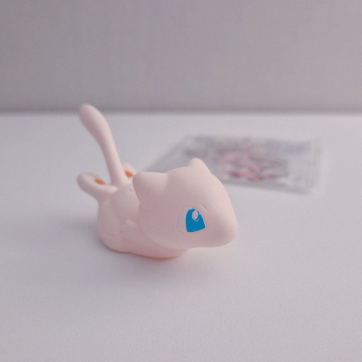 [BUNJANG] CU x Pokémon Pixel Acrylic Keychain Set with Mew Finger Puppet / CU 포켓몬 픽셀 아크링 키링 뮤 손가락 인형 피규어