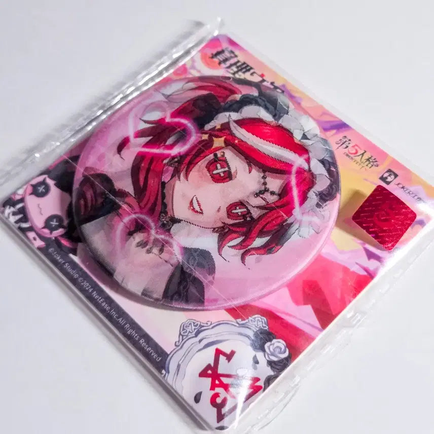 [BUNJANG] Identity V Shaman Crimson Witch Lenticular Can Badge (Sealed) / 제5인격 샤먼 붉은 머리 마녀 렌티큘러 캔뱃지 (미개봉)