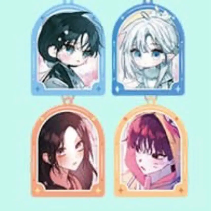 [BUNJANG] Woogil A Idol Duo Acrylic Keyring Bundle Set / (우길아)우리길드 아이돌 듀오 아크릴 키링 일괄