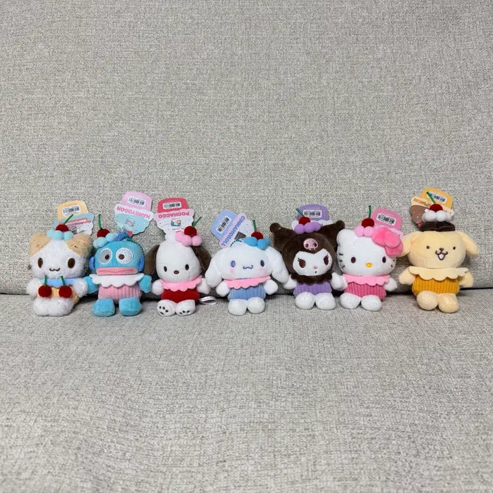 [BUNJANG] Sanrio Pompompurin Dessert Keychain Plush 9cm / 정품 신상 산리오 폼폼푸린 디저트 9cm 키링 인형