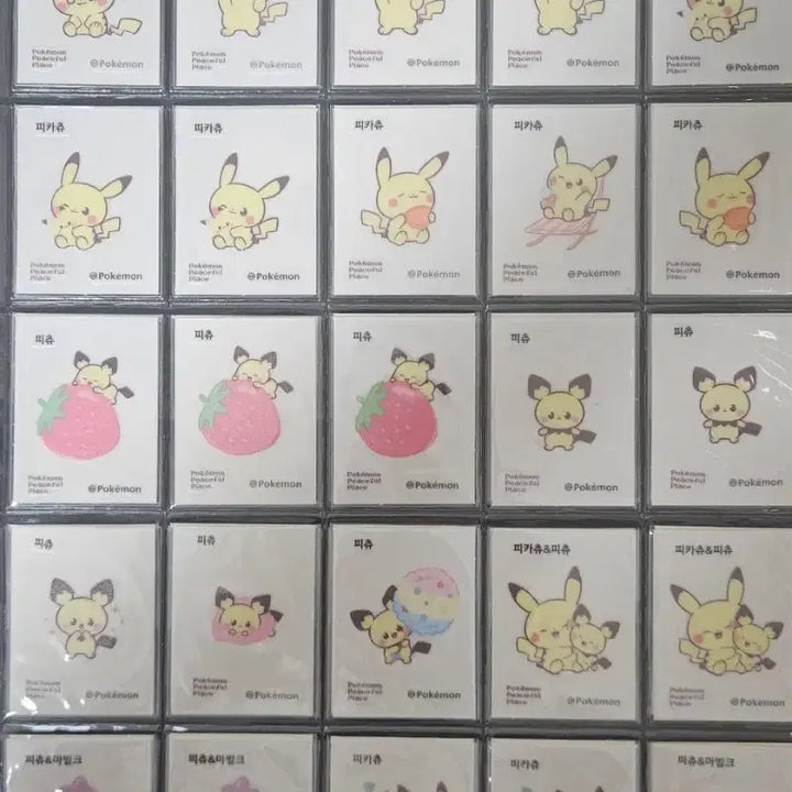 [BUNJANG] Pokemon Puffy Stickers Bundle (50pcs) / 포켓피스 띠부 띠부씰 띠부띠부씰 50장