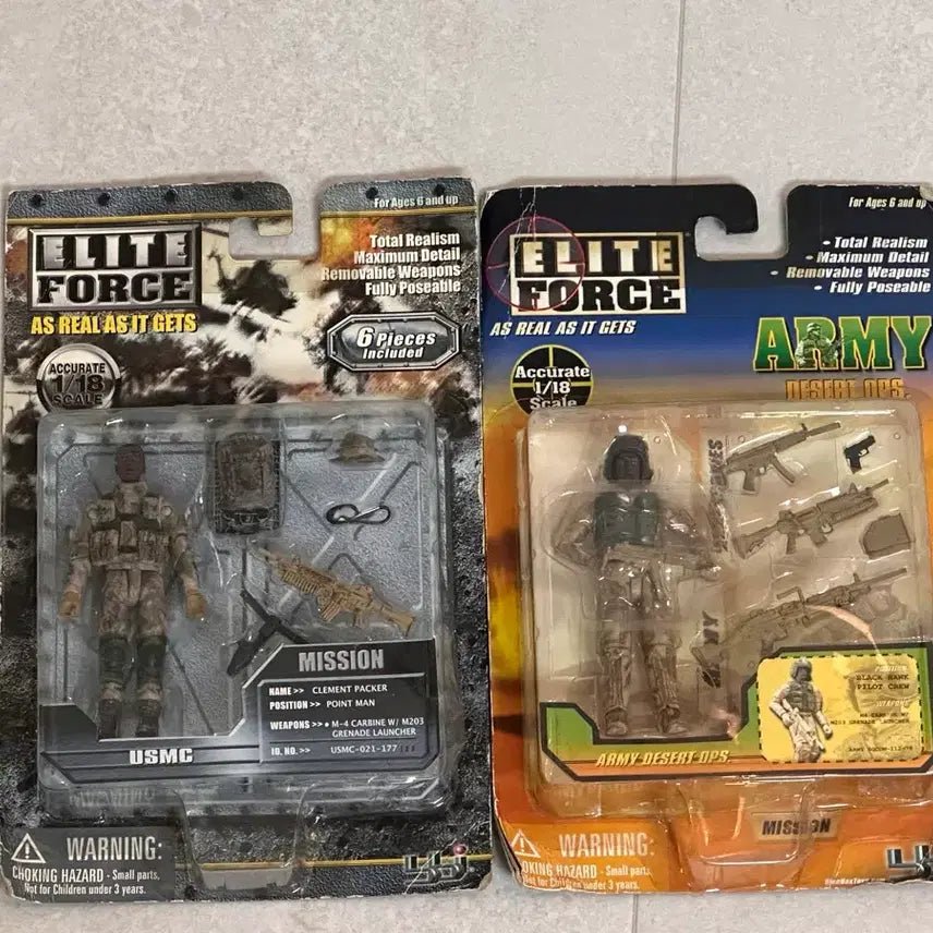 [BUNJANG] Elite Force 1/18 Scale Soldier Figure Set (2 Types) / 1/18 스케일 군인피규어 판매