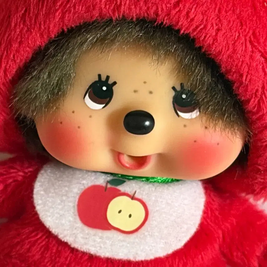 [BUNJANG] Monchhichi Apple Outfit Plush Keychain / (택o) 몬치치 사과 인형 키링 상태 최상