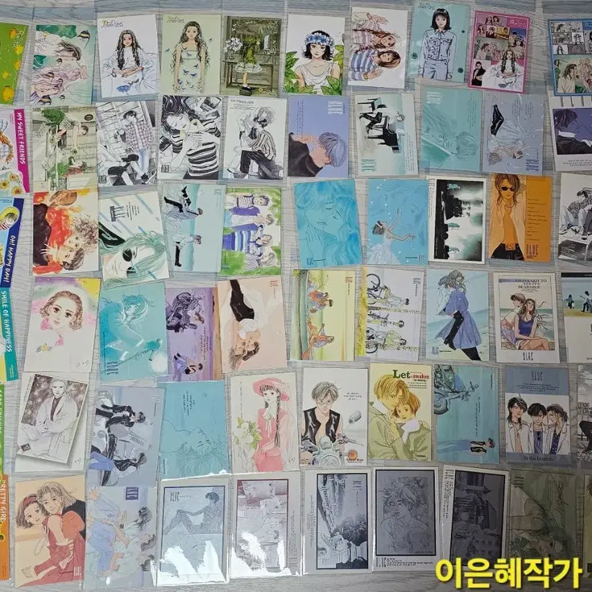 [BUNJANG] 90s Shojo Manga Illustration Postcard Full Collection (228 pcs) / [초희귀/일괄] 90년대 순정만화 레전드 일러스트 엽서 228장 풀컬렉션 (이은혜/원수연/신일숙/한승원/이미라/김진 등)