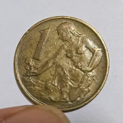 [BUNJANG] 1980 Czechoslovakia 1 Koruna Coin / 체코슬로바키아 1980년 1코루나 동전(외국주화)230
