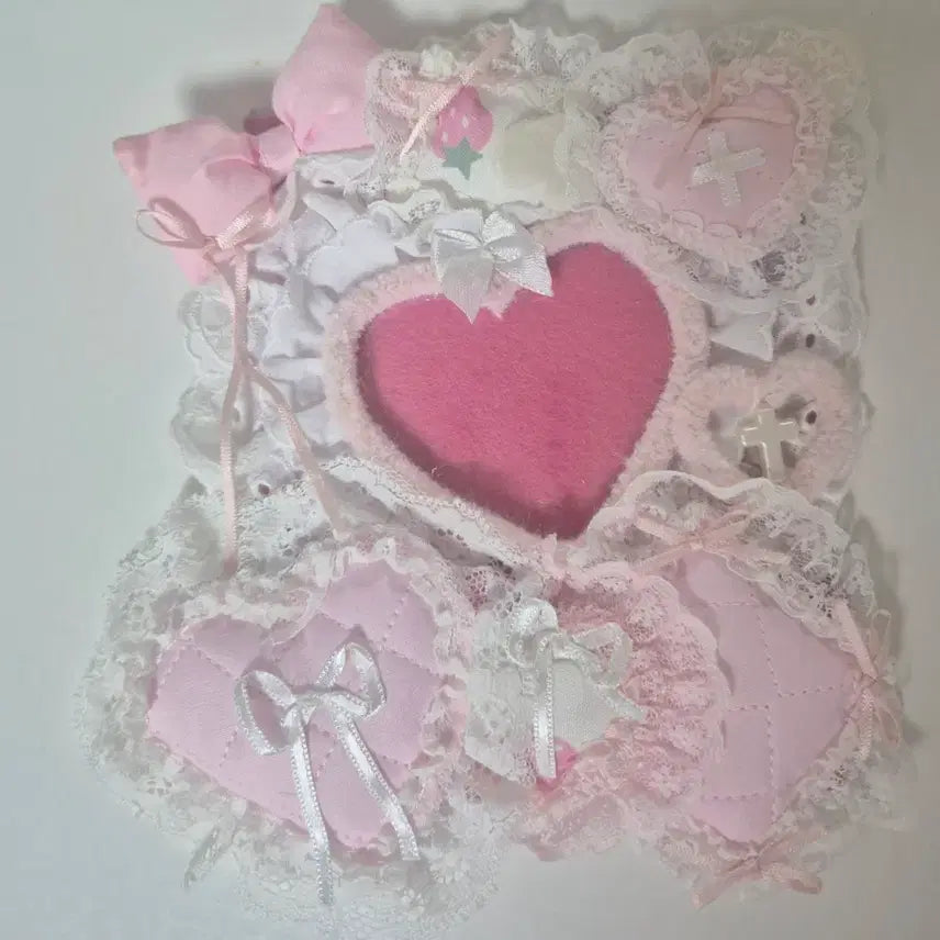 [BUNJANG] Heartmade Lace Toploader Card Holder / 하트메이드 레이스 탑로더 탑꾸 양도 텐마베 이치고봉봉