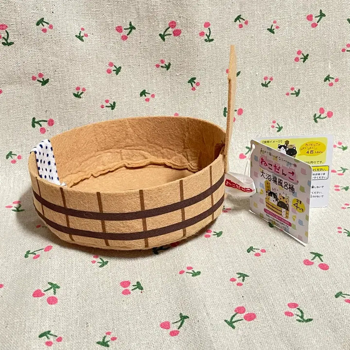 [BUNJANG] Japanese Onsen Basket Cat Dango Plush Toy Storage Organizer / 대욕장 일본 온천 바구니 고양이당고 봉제인형 전용 다용도 장식품