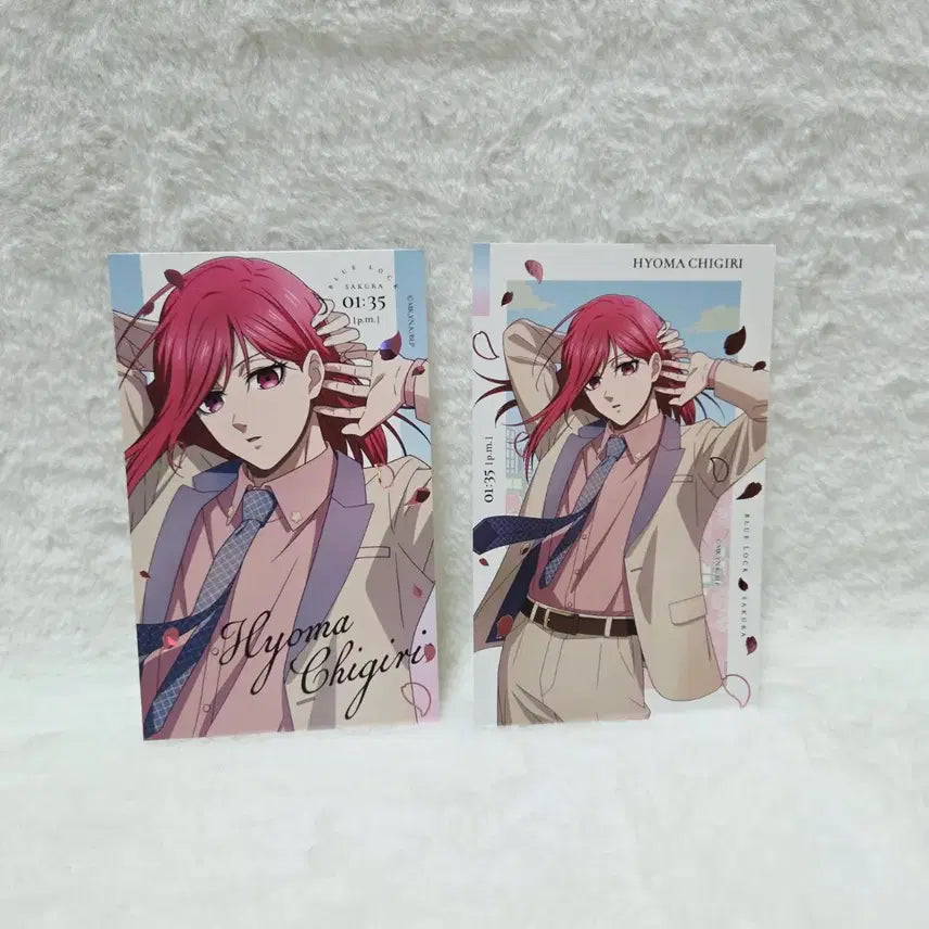 [BUNJANG] Blue Lock Sakura Chigiri Bromide Postcard / 블루록 벚꽃 사쿠라 엽서 브로마이드 치기리