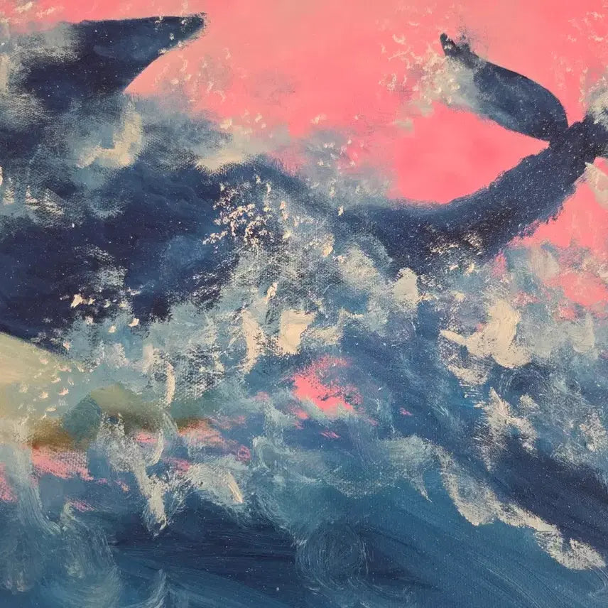[BUNJANG] Whale Oil Painting / 고래 유화 작품