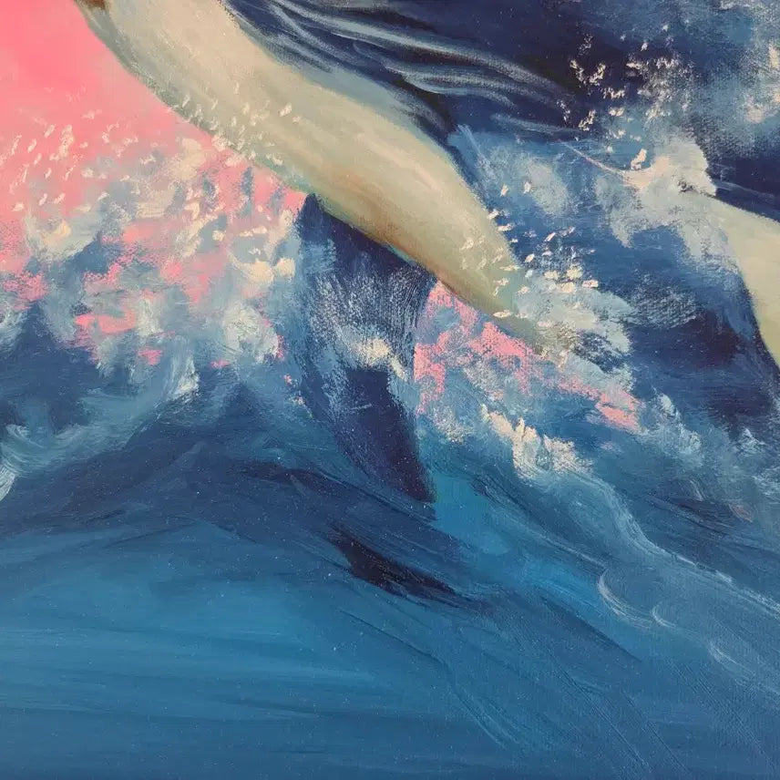 [BUNJANG] Whale Oil Painting / 고래 유화 작품