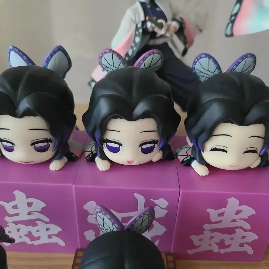 [BUNJANG] Demon Slayer Shinobu Hikkage Figure Set / 주말 할인) 귀멸의 칼날 귀칼 시노부 힛카게 피규어 3종 일괄