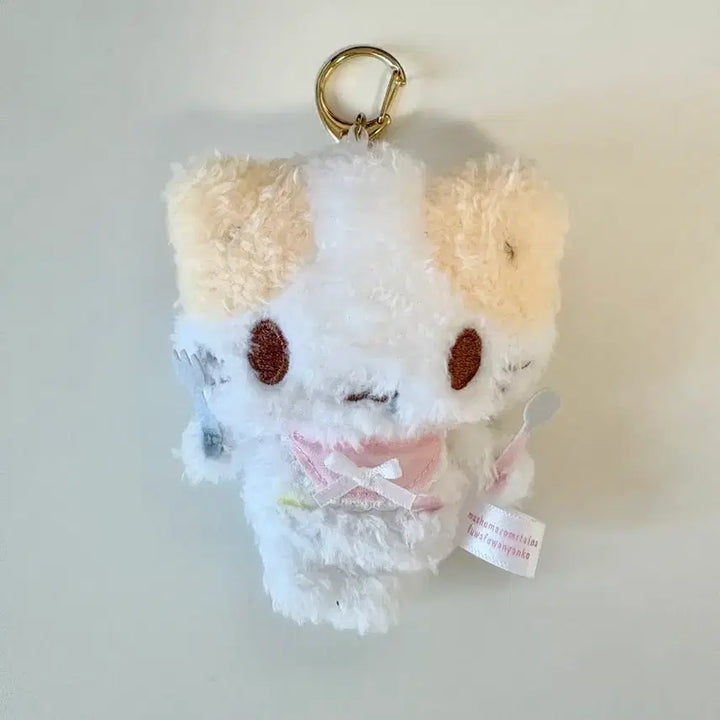 [BUNJANG] Sanrio Marshmallow Furufuru Mascot Doll Keyring / 산리오 마슈마로 후루후루 마스코트 인형 키링