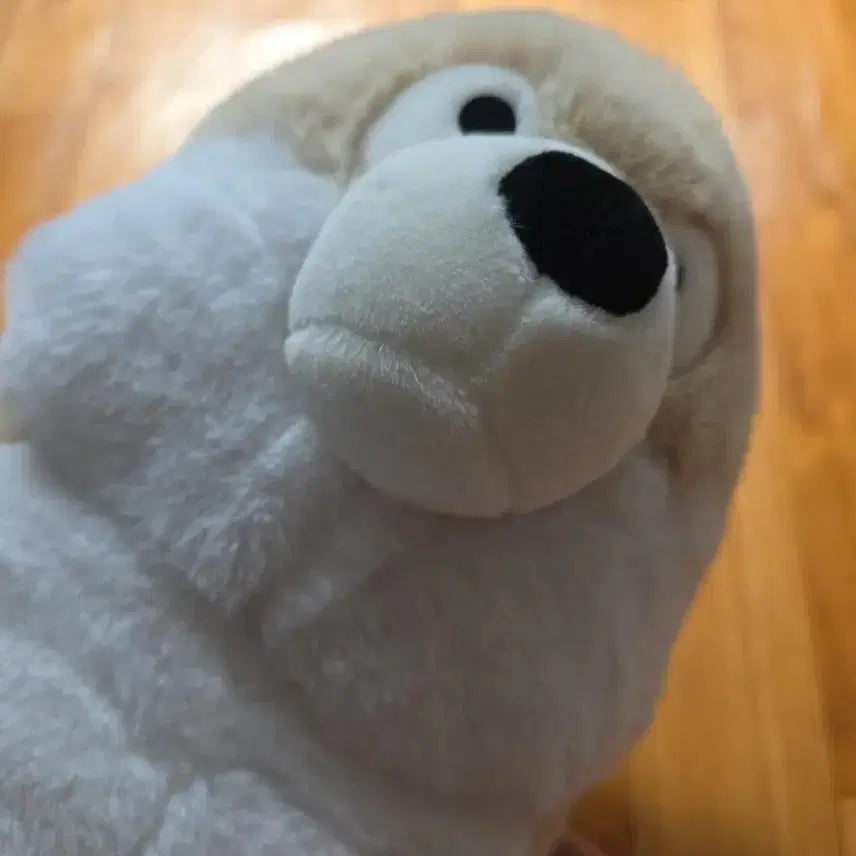 [BUNJANG] X-TOP Beige White Bear Plush Toy / 엑스탑 베이지 화이트 곰 봉제인형