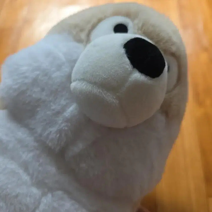 [BUNJANG] X-TOP Beige White Bear Plush Toy / 엑스탑 베이지 화이트 곰 봉제인형