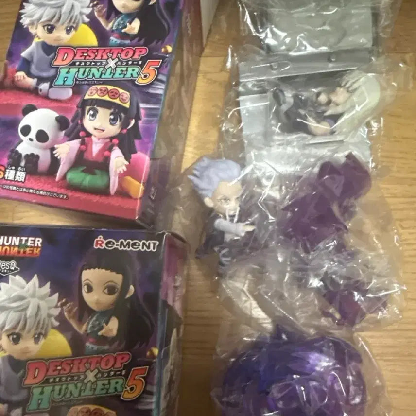 [BUNJANG] Hunter x Hunter Re-Ment Zeno Silver Zoldyck Figures (Bundle Set) / 2개일괄 헌터헌터 리멘트 5 제노 실버 조르딕 피규어