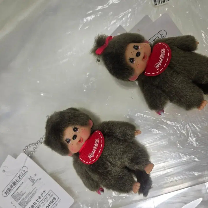 [BUNJANG] Monchhichi Mini Girls &amp; Boys Doll Set / 몬치치 미니 걸즈 보이 인형 2개 세트