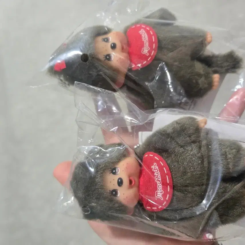 [BUNJANG] Monchhichi Mini Girls &amp; Boys Doll Set / 몬치치 미니 걸즈 보이 인형 2개 세트