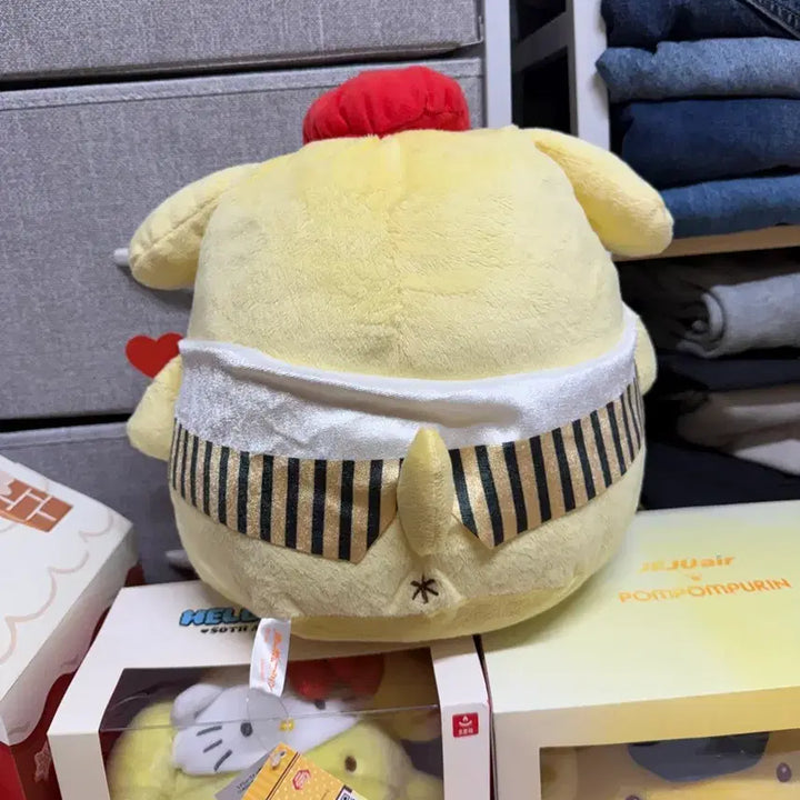 [BUNJANG] Sanrio Pompompurin Tuxedo Wand Medium Plush / 폼폼푸린 턱시도 마법봉 중형 인형