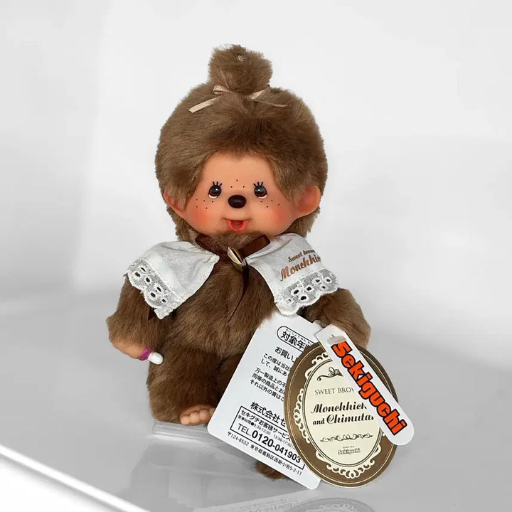 [BUNJANG] Sekiguchi Monchhichi Sweet Brown Series Doll (Size S) / [새상품/정품]몬치치 스위트 브라운 시리즈 세키구치 인형 S