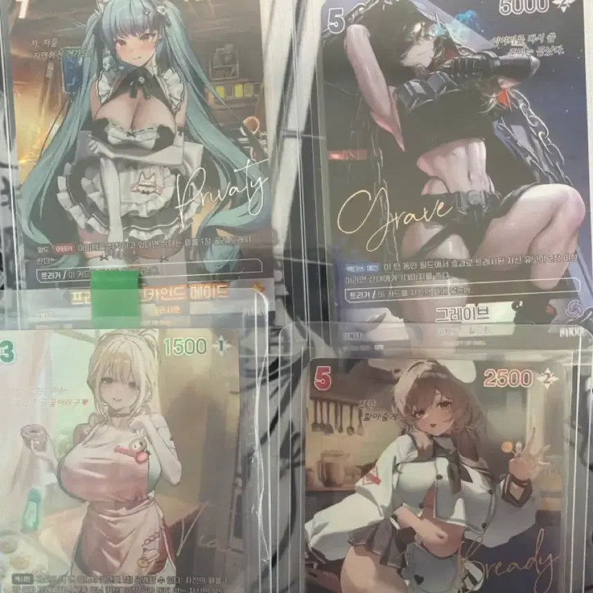 [BUNJANG] Nibel Arena Nikke SPR Card Bundle Set (4 Types) / 니벨아레나 니케 spr 카드 4종 일괄