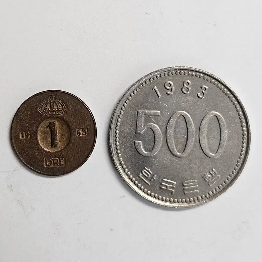 [BUNJANG] Sweden 1963 1 Ore Discontinued Coin / 스웨덴 1963년 1 외레 단종 동전 MW86