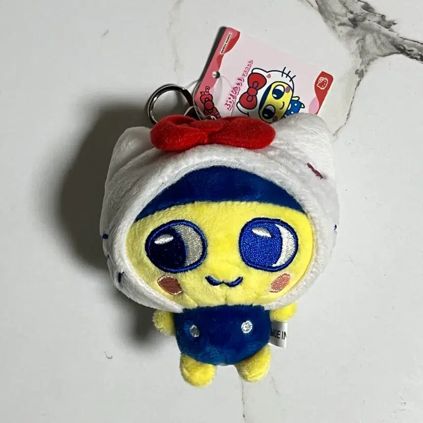 [BUNJANG] Tamagotchi Mamechi Hello Kitty Plush Keychain / 다마고치 마메치 헬로키티 인형 키링