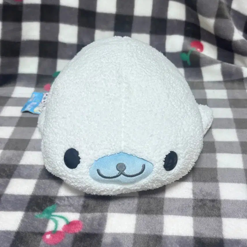 [BUNJANG] San-X Mamegoma Large Plush (Fluffy Material) / 고전 산엑스 대형 뽁실뽀글 마메고마 인형