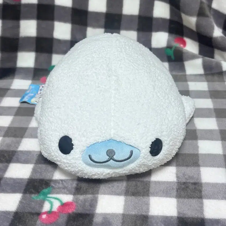 [BUNJANG] San-X Mamegoma Large Plush (Fluffy Material) / 고전 산엑스 대형 뽁실뽀글 마메고마 인형