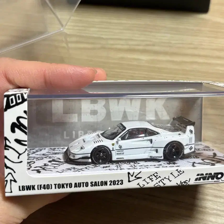 [BUNJANG] Inno64 F40 LBWK White Diecast Model / 이노64 F40 LBWK WHITE