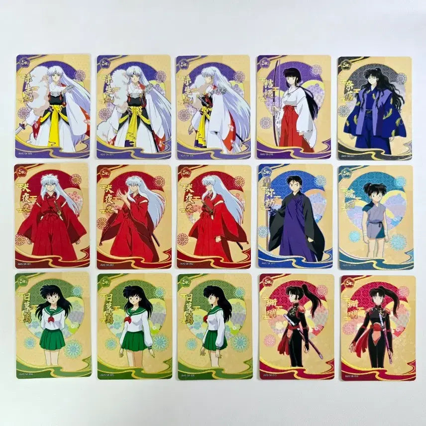 [BUNJANG] KAYOU Inuyasha Card Bundle Set (15 Cards) / 카유 이누야샤 카드 15장 일괄
