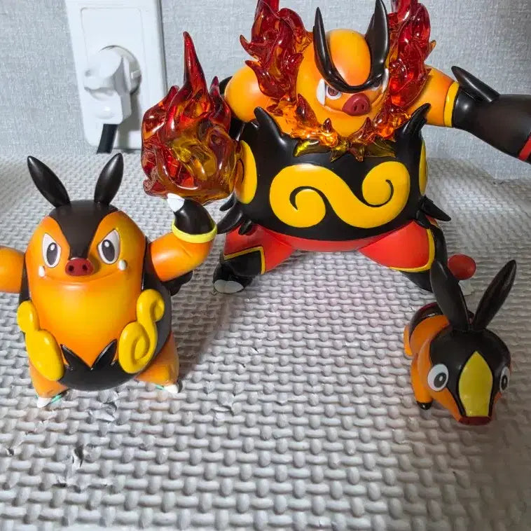 [BUNJANG] Pokemon T1 Infernape Resin Statue Set / 포켓몬 레진 스케일 T1 염무왕셋