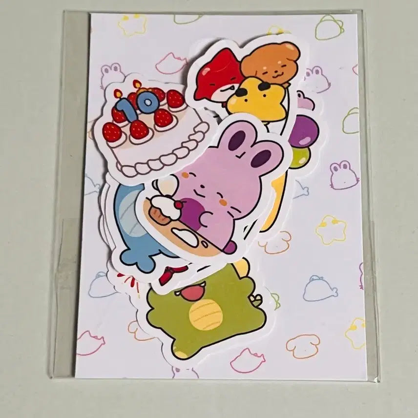[BUNJANG] Jamddel 10th Anniversary Mini Sticker Set / 잠뜰 10주년 팝업 미니 조각스티커