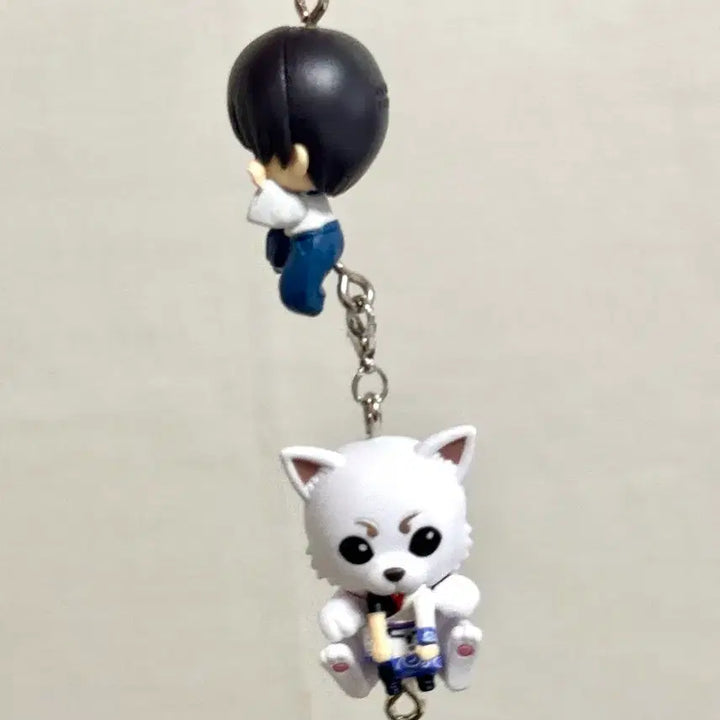[BUNJANG] Gintama Keyring Set - Sadaharu &amp; Shinpachi / 은혼 줄줄이 키링 사다하루 신파치