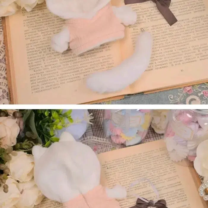 [BUNJANG] 10cm Doll Clothes Knit Cat Outfit / 10cm 솜인형옷 대만옷장 니트고양이
