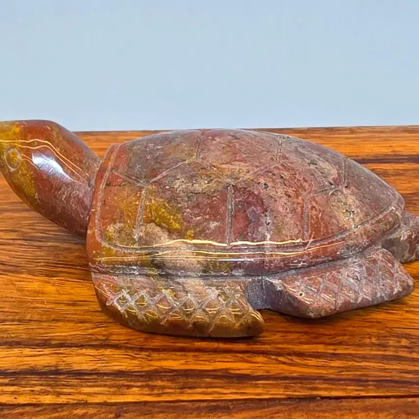 [BUNJANG] Turtle Mineral Stone with Stand / 26090835 좋은 기운을 주고 붉은 컬러가 영롱한 장수 거북이 광물 수석 팝니다